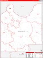 Roger Mills, Ok Carrier Route Wall Map